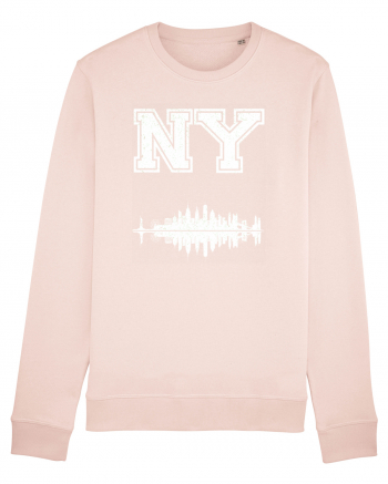 Retro Vintage New York College Jersey Candy Pink