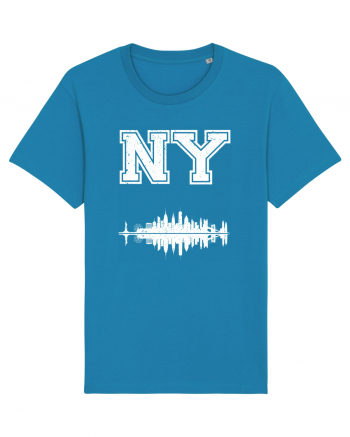 Retro Vintage New York College Jersey Azur