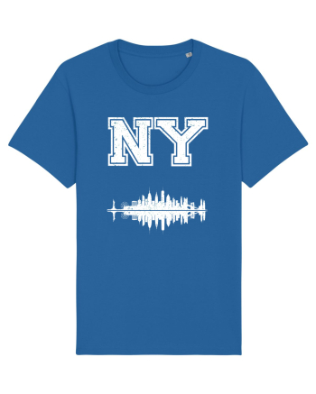 Retro Vintage New York College Jersey Royal Blue