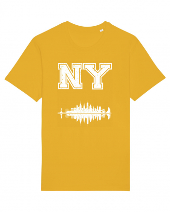 Retro Vintage New York College Jersey Spectra Yellow