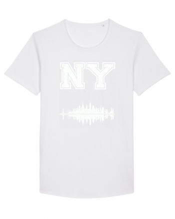 Retro Vintage New York College Jersey White