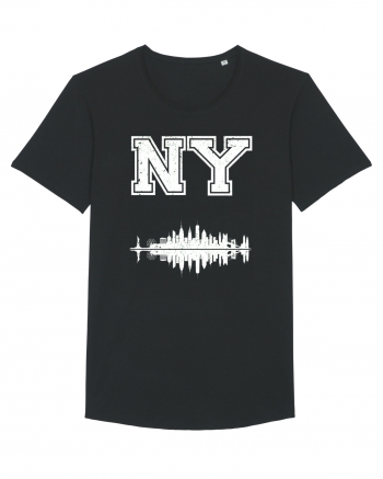 Retro Vintage New York College Jersey Black