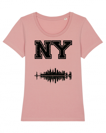 Retro Vintage New York College Jersey Canyon Pink