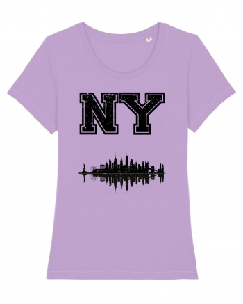 Retro Vintage New York College Jersey Lavender Dawn