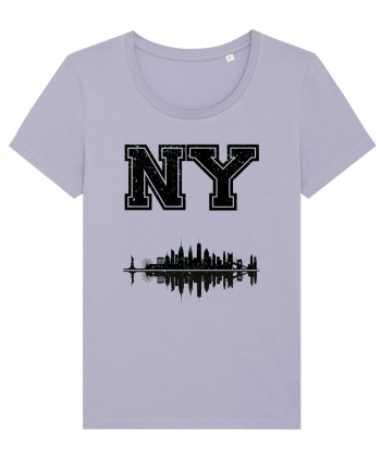 Retro Vintage New York College Jersey Lavender