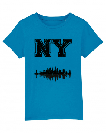 Retro Vintage New York College Jersey Azur