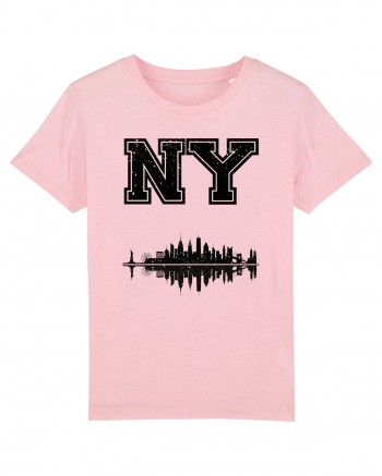 Retro Vintage New York College Jersey Cotton Pink