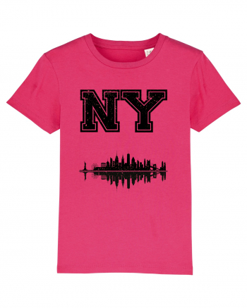 Retro Vintage New York College Jersey Raspberry