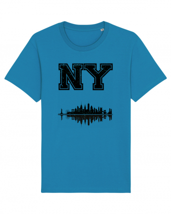 Retro Vintage New York College Jersey Azur