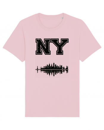 Retro Vintage New York College Jersey Cotton Pink