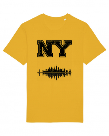 Retro Vintage New York College Jersey Spectra Yellow