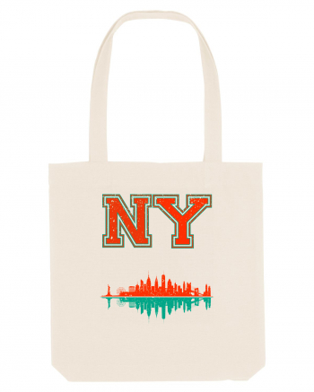 Retro Vintage New York College Jersey Natural