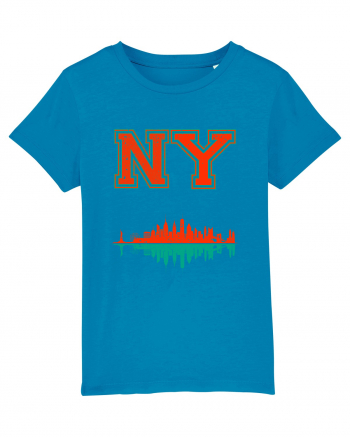 Retro Vintage New York College Jersey Azur