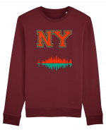 Retro Vintage New York College Jersey Bluză mânecă lungă Unisex Rise