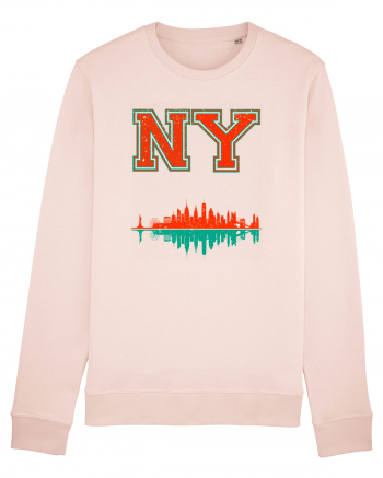 Retro Vintage New York College Jersey Candy Pink