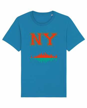 Retro Vintage New York College Jersey Azur