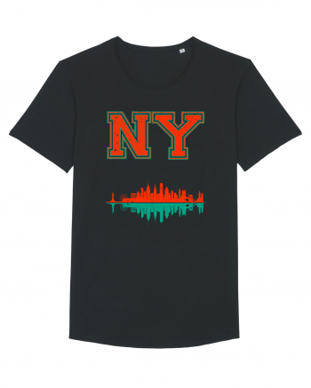 Retro Vintage New York College Jersey Black