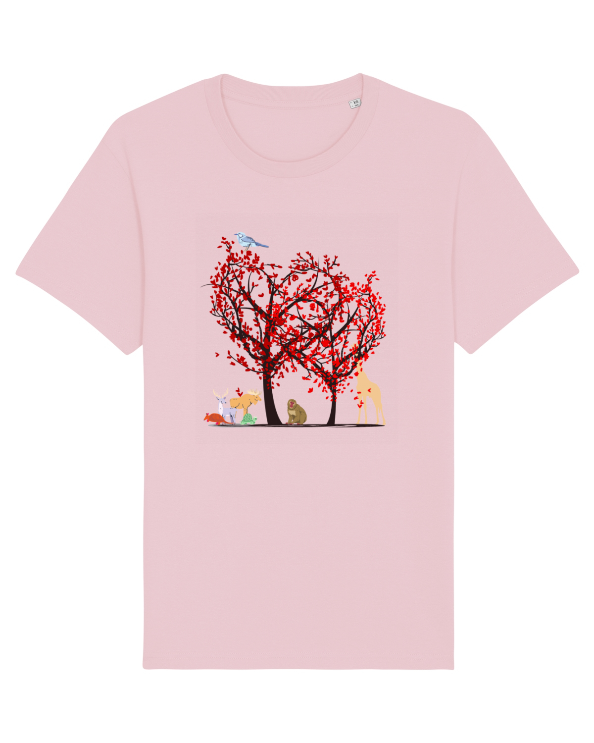 Tricou mânecă scurtă Unisex Rocker Cotton Pink