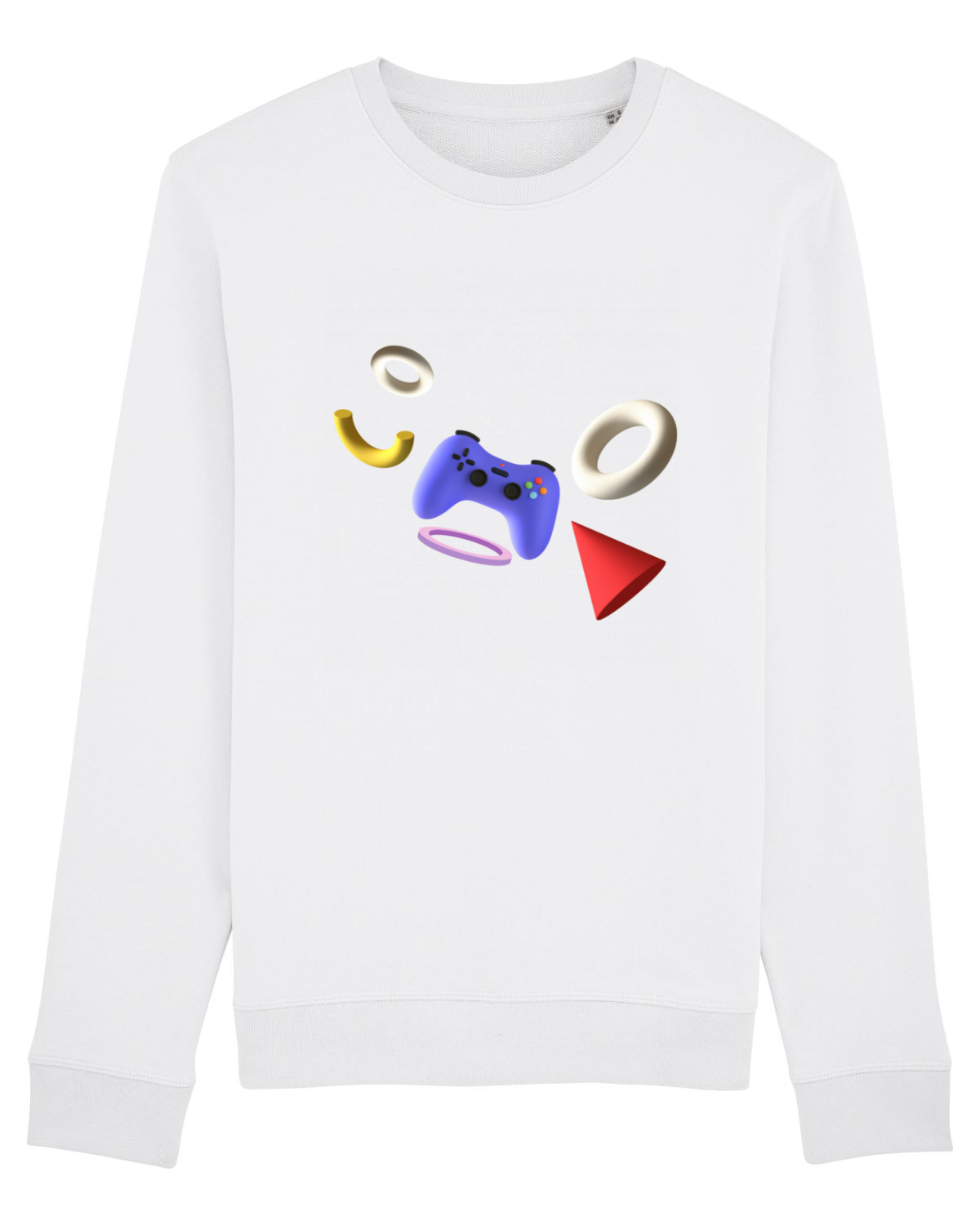 Bluză mânecă lungă Unisex Rise White