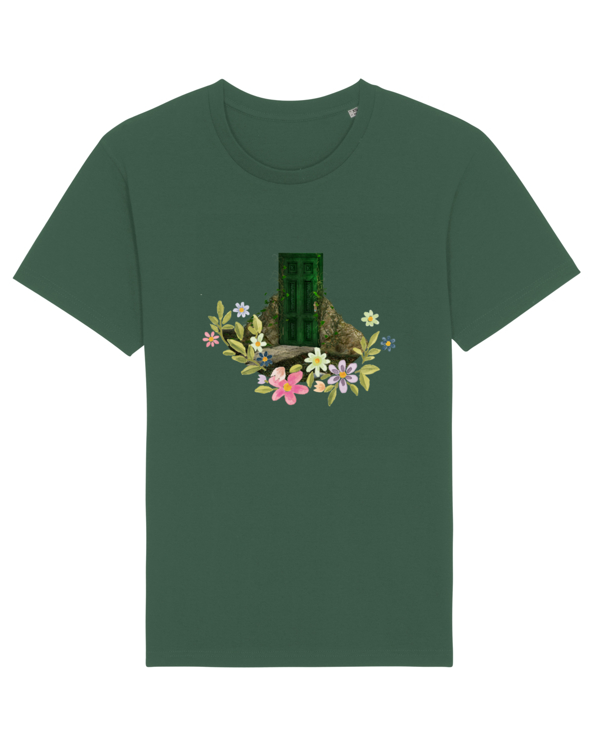 Tricou mânecă scurtă Unisex Rocker Bottle Green