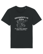 Odihnește-te ziua ca să poți dormi bine noaptea Tricou mânecă scurtă Unisex Rocker