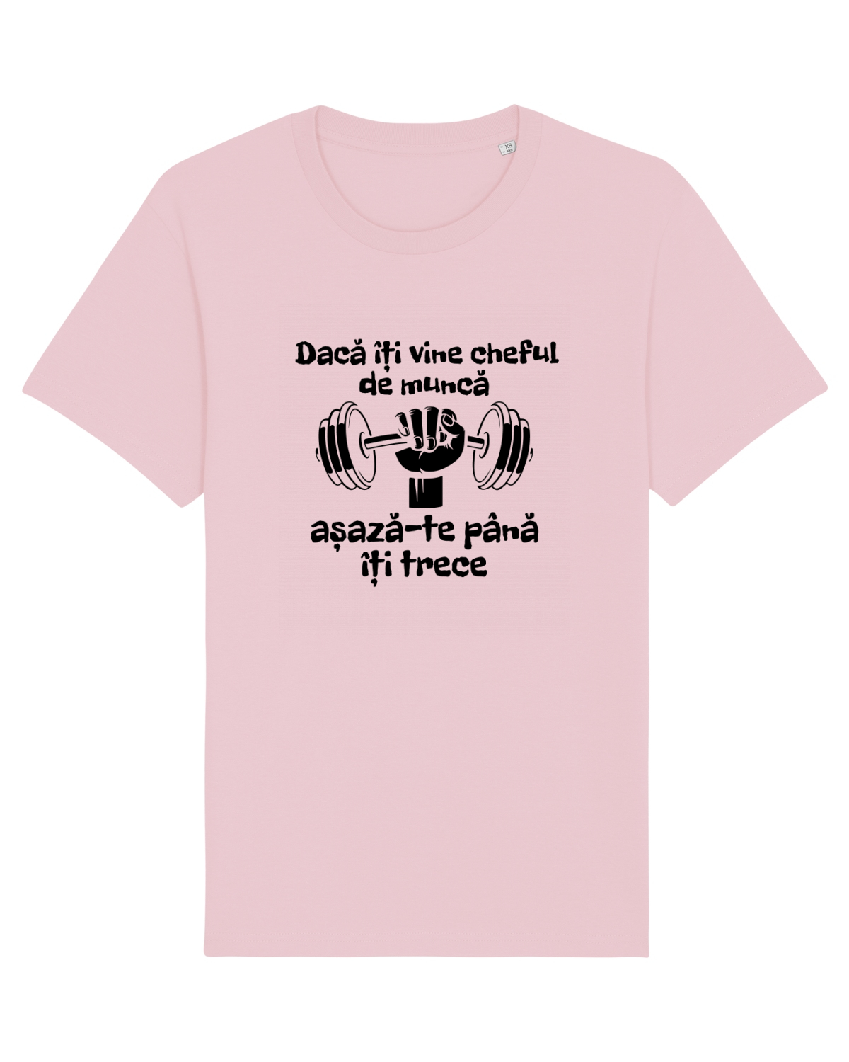 Tricou mânecă scurtă Unisex Rocker Cotton Pink
