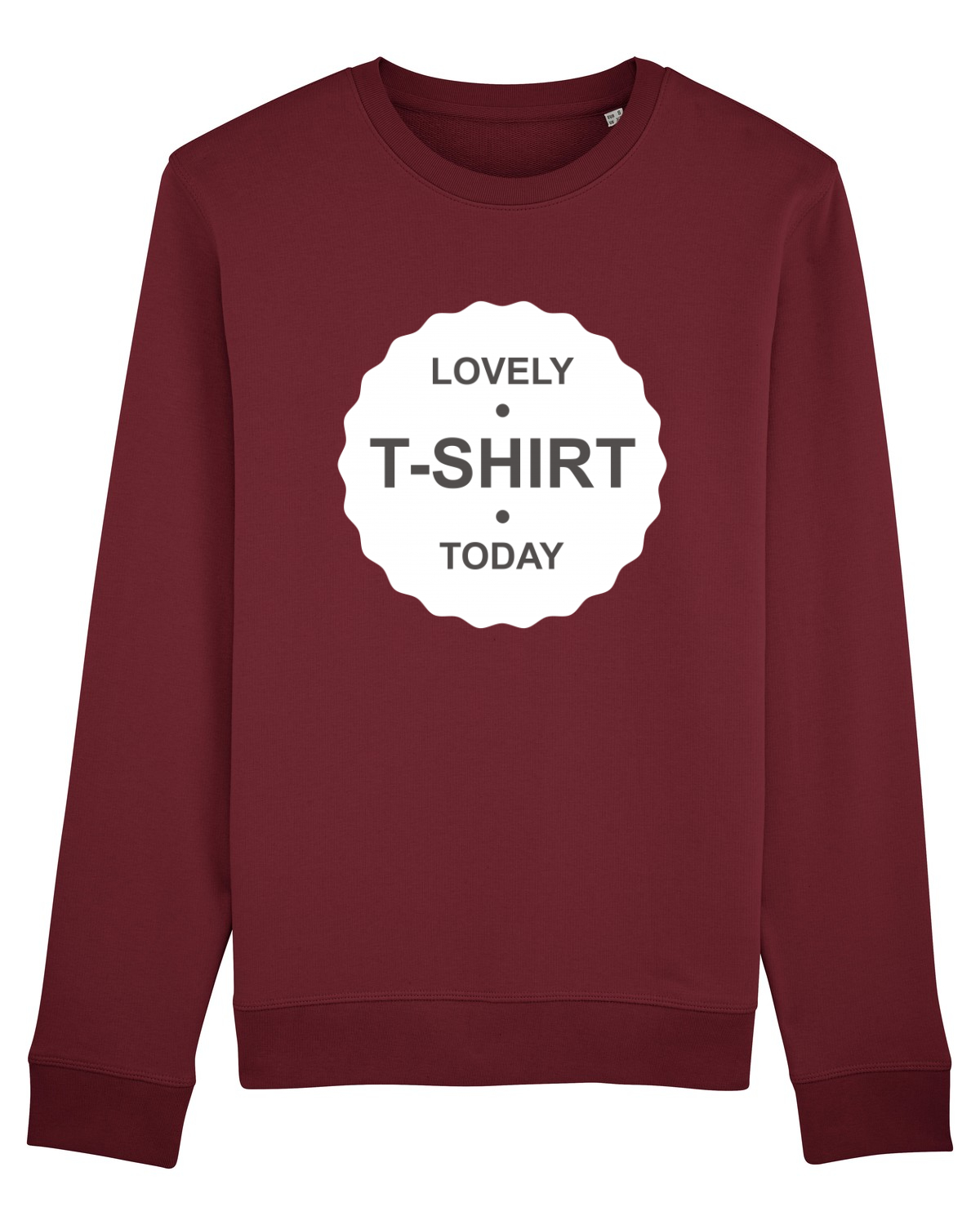 Bluză mânecă lungă Unisex Rise Burgundy