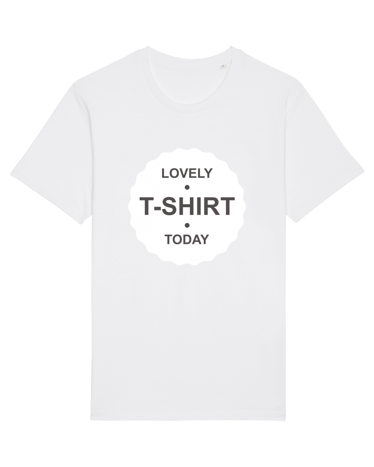 Tricou mânecă scurtă Unisex Rocker White