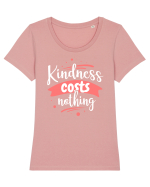 Kindness Costs Nothing Tricou mânecă scurtă guler larg fitted Damă Expresser