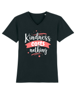 Kindness Costs Nothing Tricou mânecă scurtă guler V Bărbat Presenter