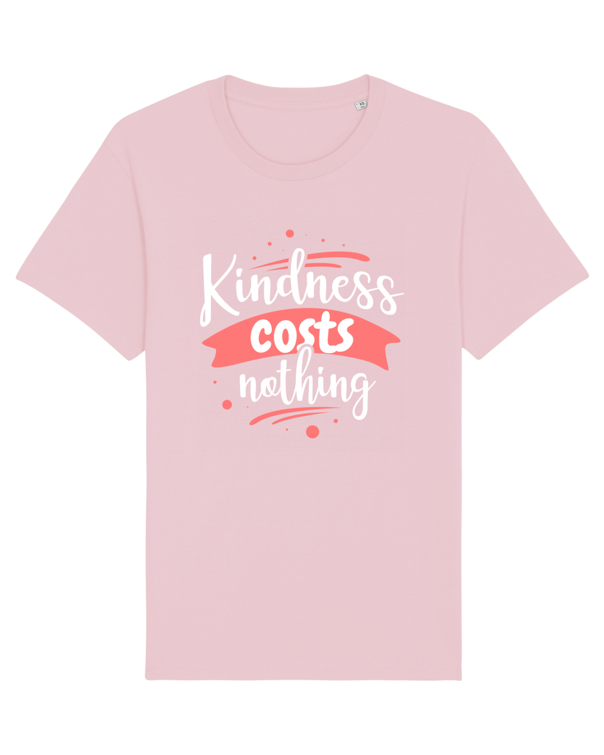Tricou mânecă scurtă Unisex Rocker Cotton Pink
