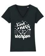 Kindness is a Weapon Tricou mânecă scurtă guler V Damă Evoker