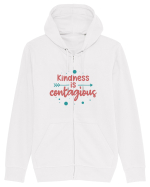 Kindness is Contagious Hanorac cu fermoar Unisex Connector