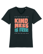 Kindness is Free Tricou mânecă scurtă guler V Bărbat Presenter