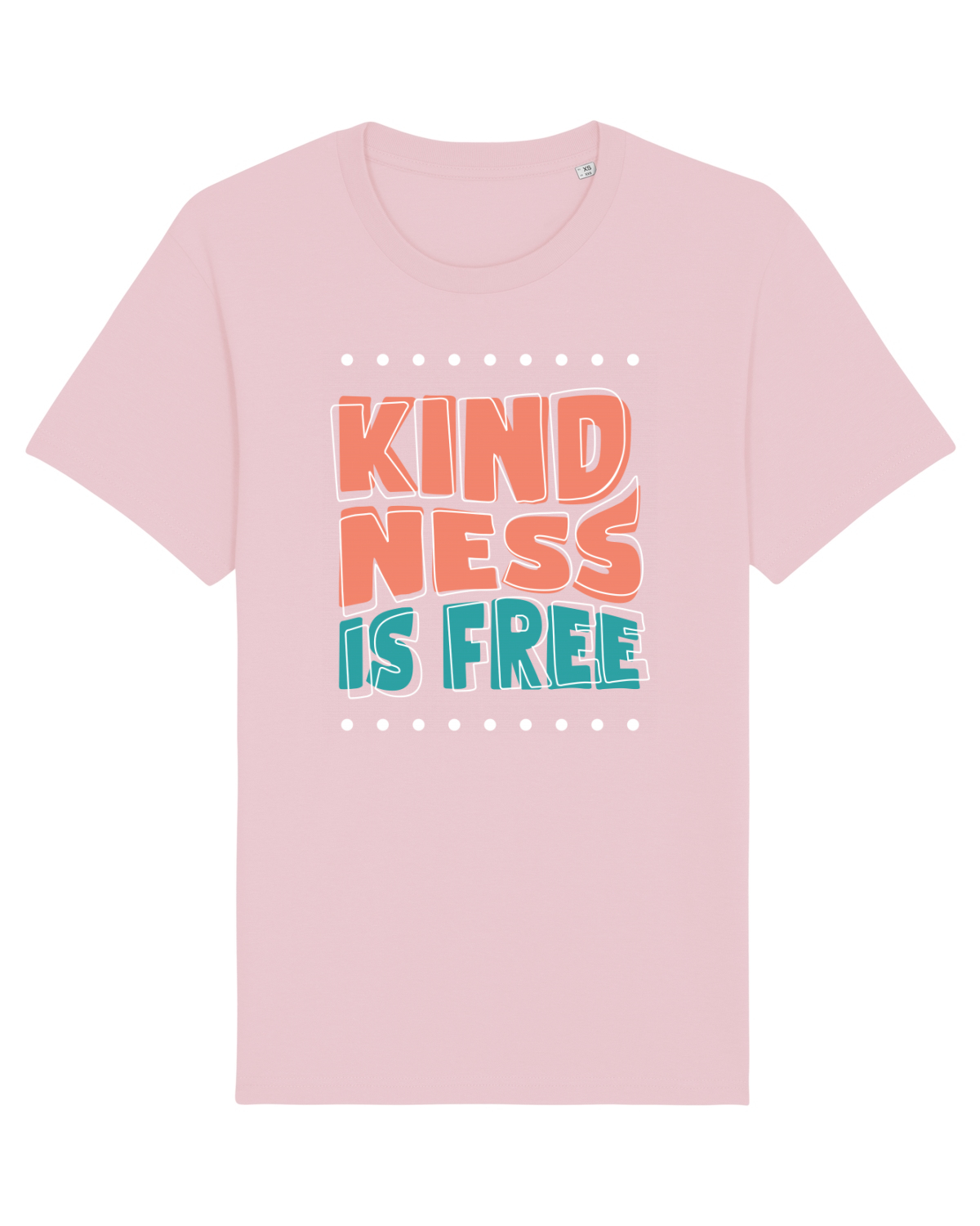 Tricou mânecă scurtă Unisex Rocker Cotton Pink