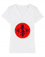 Kyokushin Karate  Tricou mânecă scurtă guler V Damă Evoker