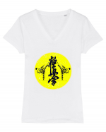 Kyokushin Karate  Tricou mânecă scurtă guler V Damă Evoker