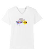Happyness(Fericire) Tricou mânecă scurtă guler V Bărbat Presenter