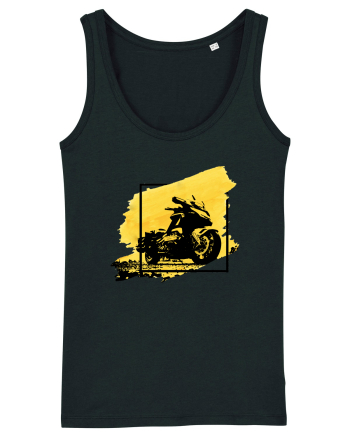 Golden Motorcycle Black