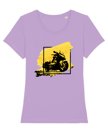 Golden Motorcycle Lavender Dawn