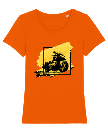 Golden Motorcycle Bright Orange