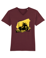 Golden Motorcycle Tricou mânecă scurtă guler V Bărbat Presenter