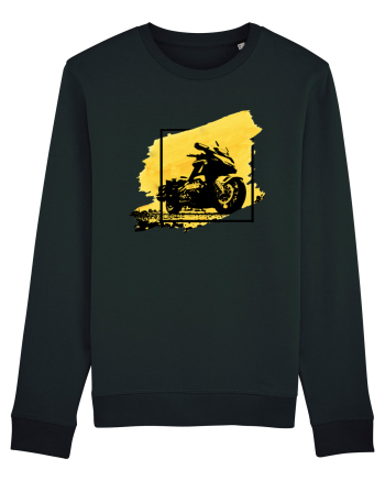 Golden Motorcycle Black