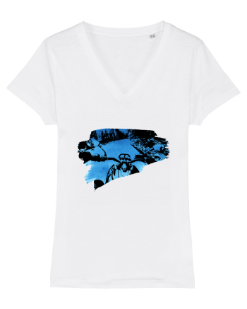 Motorcycle ride White