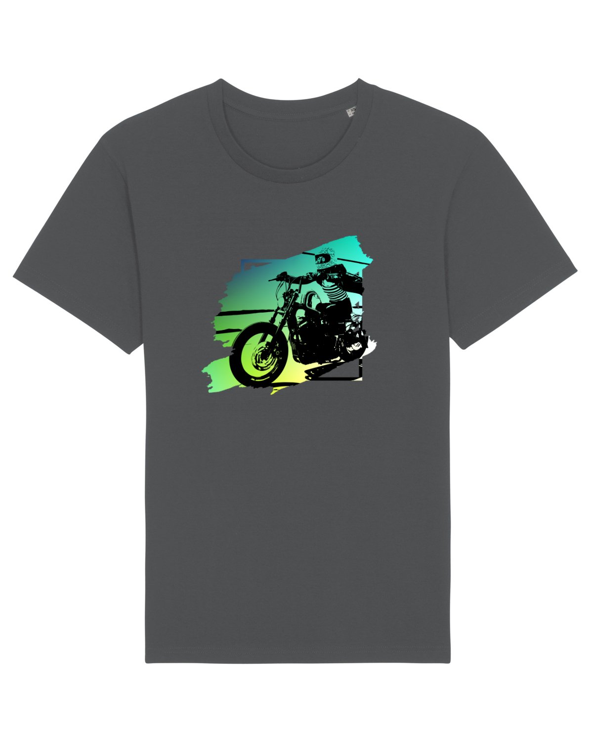 Tricou mânecă scurtă Unisex Rocker Anthracite