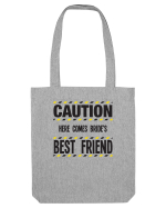 Caution - here comes brides best friend Sacoșă textilă