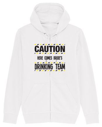 Caution - here comes brides drinking team White