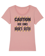 Caution - here comes brides sister Tricou mânecă scurtă guler larg fitted Damă Expresser