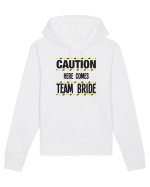 Caution - here comes team bride Hanorac Unisex Drummer