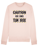 Caution - here comes team bride Bluză mânecă lungă Unisex Rise
